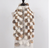 Шарфи з натурального хутра кролика! Зимовий хутряний шарф.