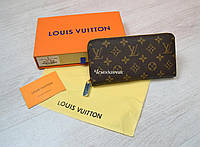 Женский кожаный кошелек Louis Vuitton Луи Виттон Monogramm, брендовые кошельки, гаманець жіночий шкірний