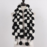 Шарфи з натурального хутра кролика! Зимовий хутряний шарф.