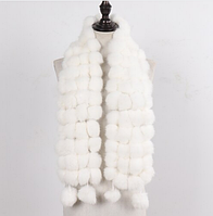 Шарфи з натурального хутра кролика! Зимовий хутряний шарф.