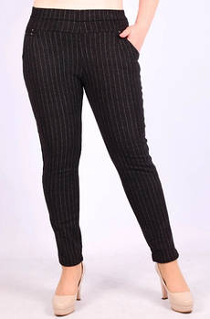 Вовняні жіночі брюки з хутром ІРА 541 з кишенями 5XL різні малюнки ЛЖЗ-120402