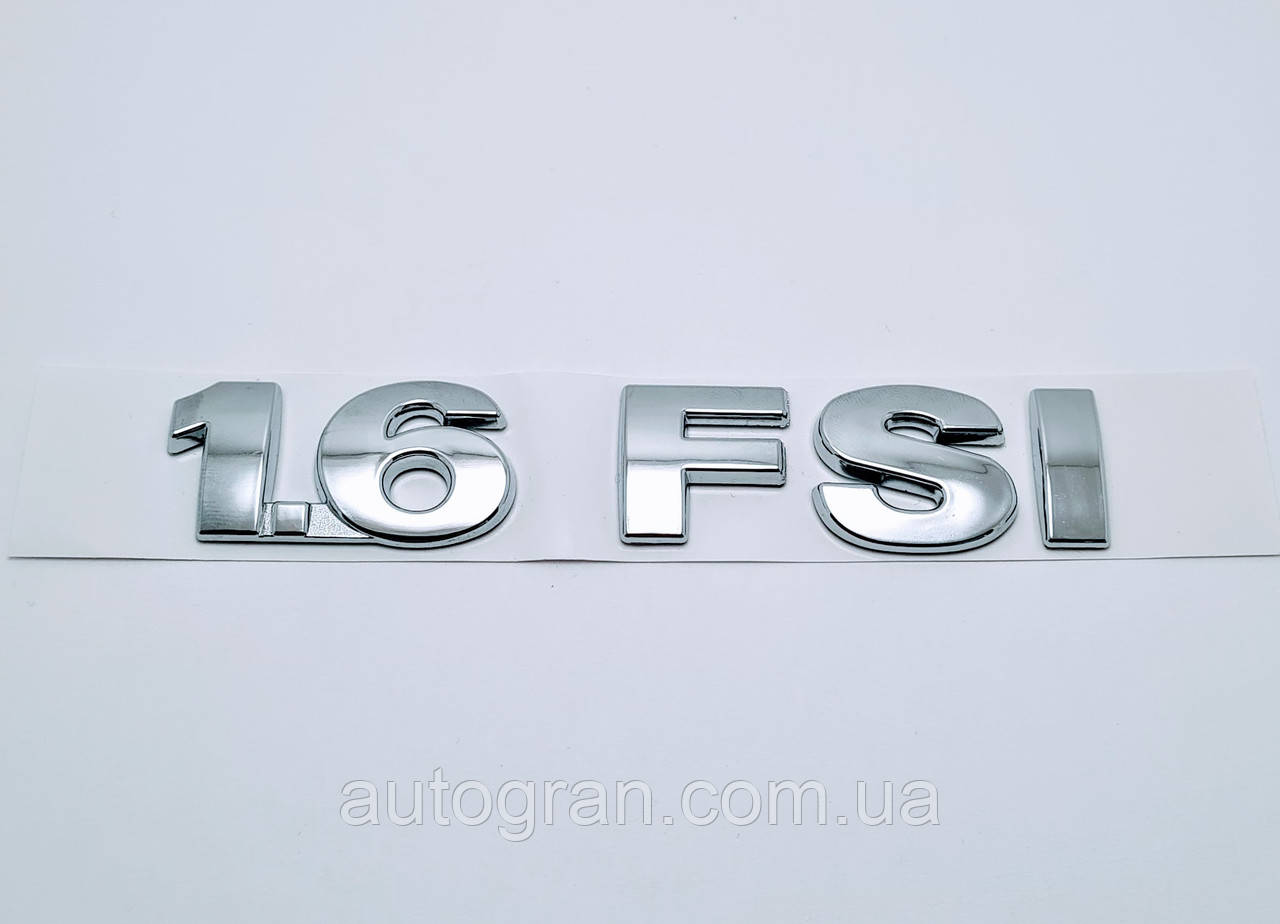 Емблема напис багажника VW Volkswagen Polo Golf Caddy Touran 1.6 FSI