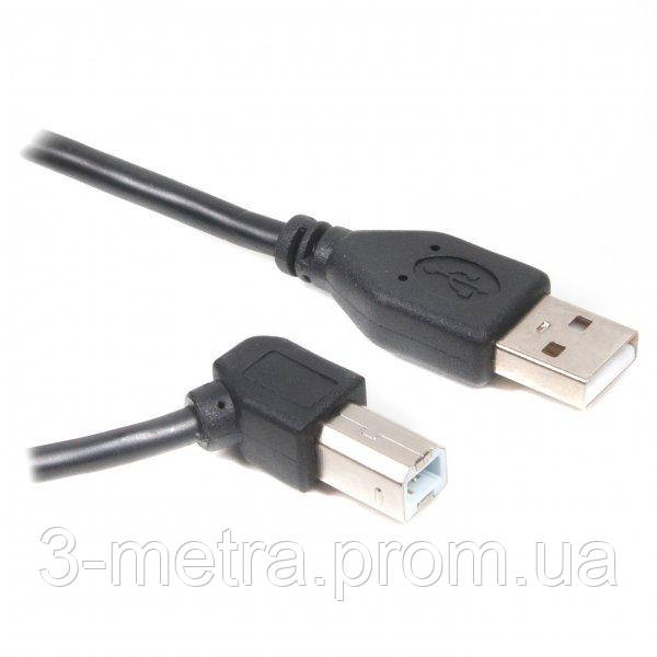 Cablexpert Кабель USB2.0 A-тато/B-тато, кутовий, 3.0 м, преміум