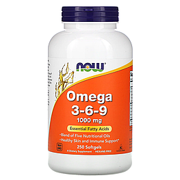 Omega 3-6-9 1000 мг Now Foods 250 капсул