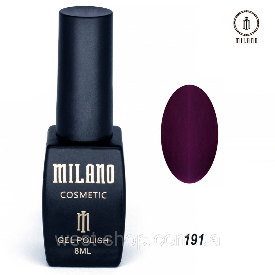 Гель-лак Milano 8 мл, № 191