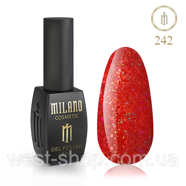 Гель-лак Milano 8 мл, № 242 ❗️Критический срок годности