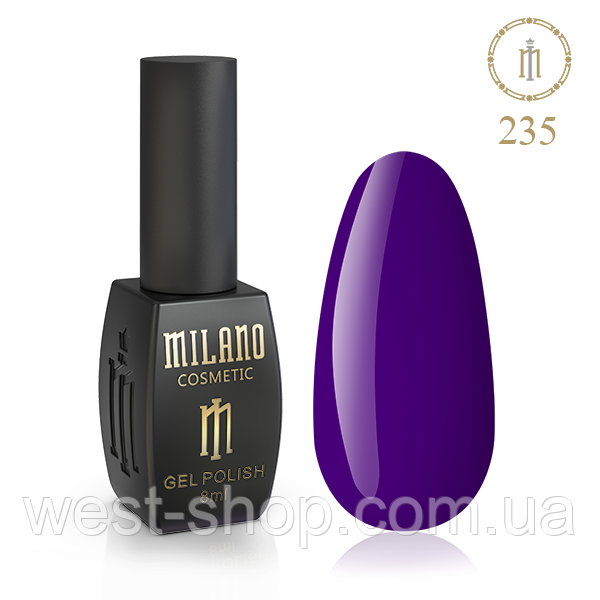 Гель-лак Milano 8 мл, № 235