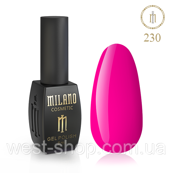 Гель-лак Milano 8 мл, № 230