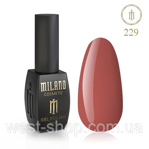 Гель-лак Milano 8 мл, № 229