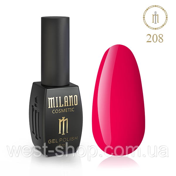 Гель-лак Milano 8 мл, № 208