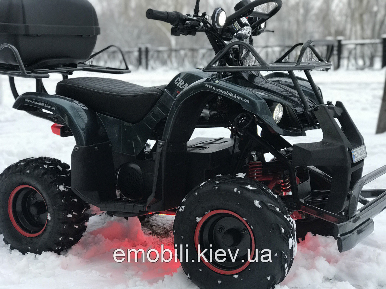 Электроквадроцикл CRAFTER GRAND PREMIUM 48V 1000W, мультимедійна сигналізація, підсвітка днища, фото 1