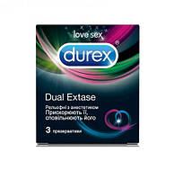 Презервативи Durex Dual Extase 3  шт 5052197053401