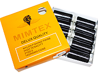 Нитки для бісеру Mimitex чорні 150D упаковка 10шт