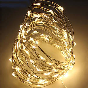 Гірлянда " string (нитка) 220В (+6 програм) Теплий 88440