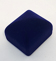 Футляр для ювелирных изделий для Кольца квадратный Бархатный Темно-Синий