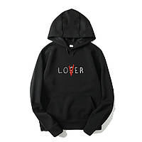 Худи Vlone / Lover черное с логотипом, унисекс XL, 52, Зима