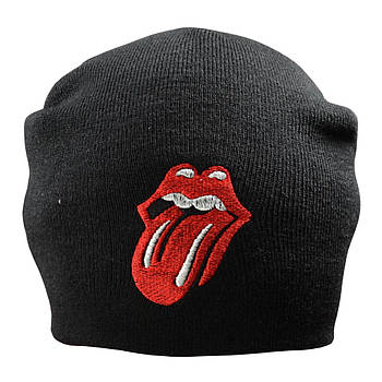 Шапка з вишивкою The Rolling Stones чорна