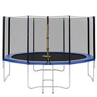 Батут Profi MS 0822 діаметр 366 см, з сіткою, сходами
