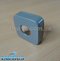 Великий квадратний декоративний сірий фланець CUBE 60x60х20 gray d 25 мм (3/4") чашка, розету. ThermoPulse