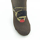 Шкарпетки чоловічі махрові "Новий рік" середні GRAND, р27-29, коричневі, 20031732, фото 2