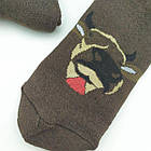 Шкарпетки чоловічі махрові "Новий рік" середні GRAND, р27-29, коричневі, 20031732, фото 3