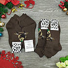 Шкарпетки чоловічі махрові "Новий рік" середні GRAND, р27-29, коричневі, 20031732, фото 7