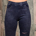 Жіночі джинси стрейч із розрізами демісезонні Ластівка 611 молодіжні з кишенями M 38-44 ЛЗ-21205, фото 5