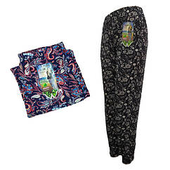 Жіночі легкі літні штани султанки з кишенями Алія 9502 батал (різні малюнки) ЛЖЛ-3077