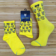 Шкарпетки з приколами демісезонні Crazy Lama 222-56 Туреччина one size (37-44р) НМД-0510677