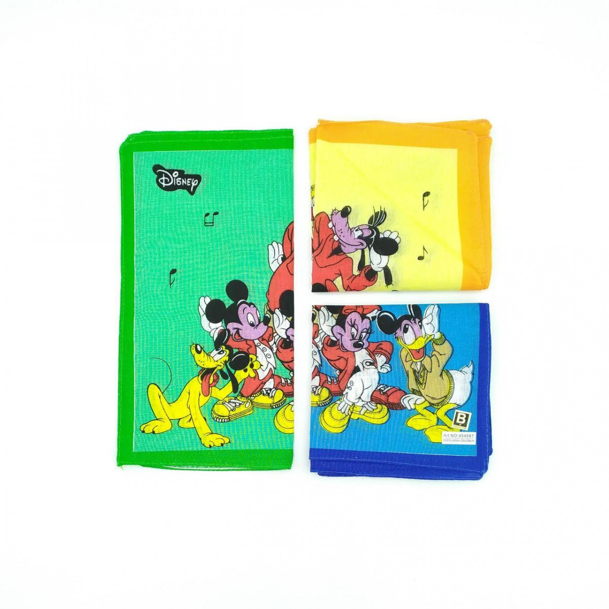 Носовий хустку дитячий, 28х28см, з принтом, 100% бавовна, Китай, асорті, 20024321, фото 1