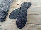 Устілки повстяні зимові 41 розмір Україна товщина 6мм сірі СТЕЛ-290006, фото 3
