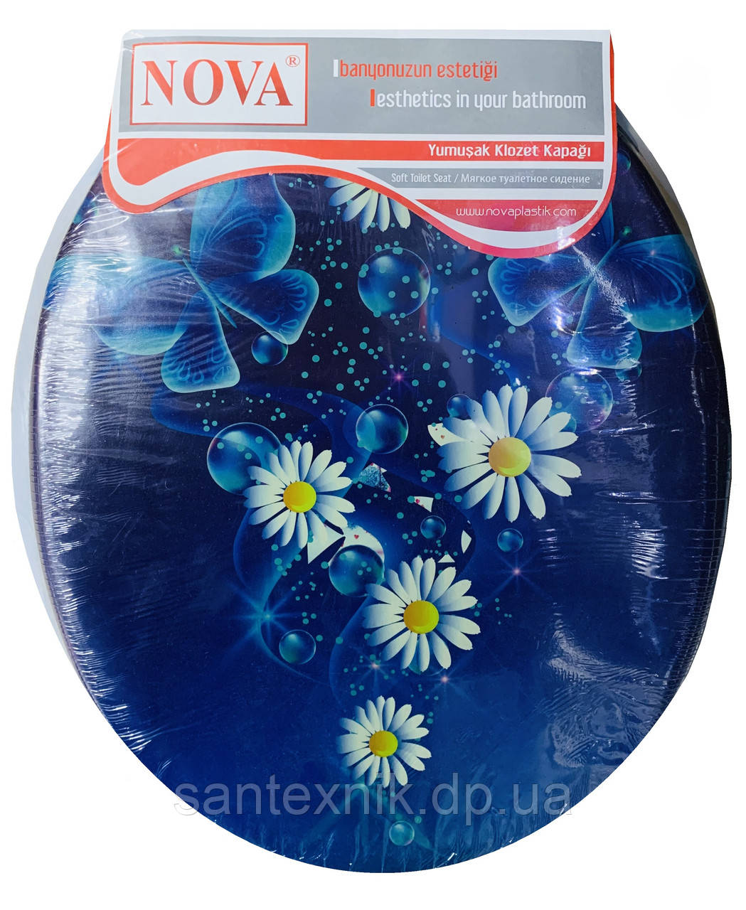 Сидіння для унітаза м'яке. Комфорт NOVA