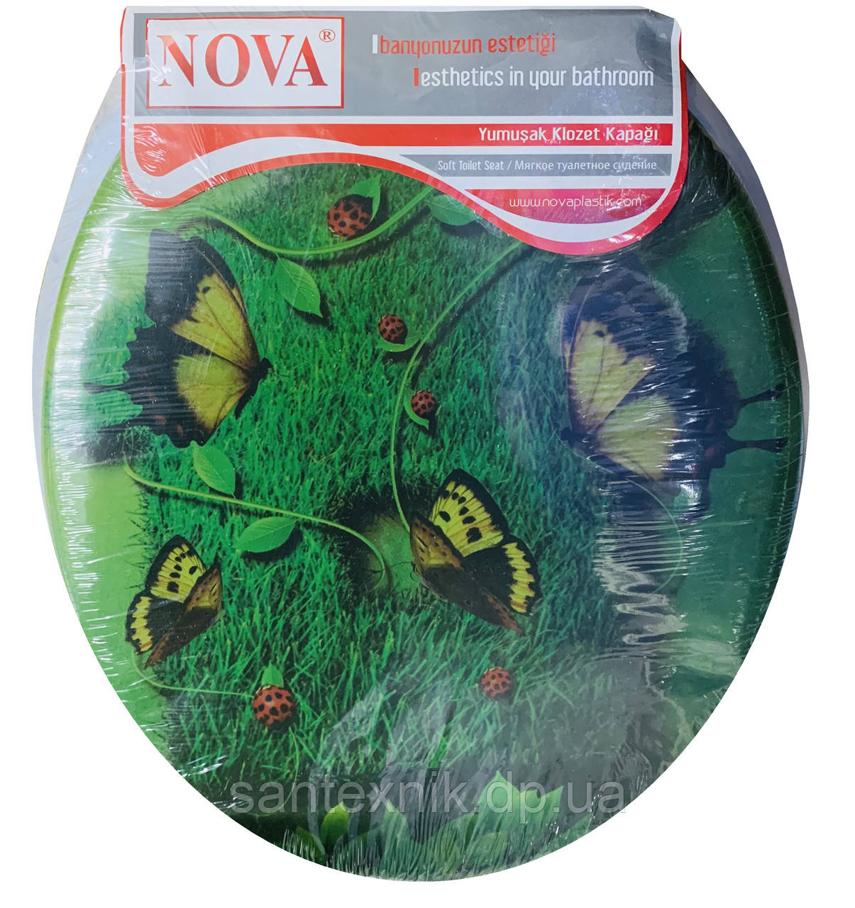 Сидіння для унітаза м'яке. Комфорт NOVA
