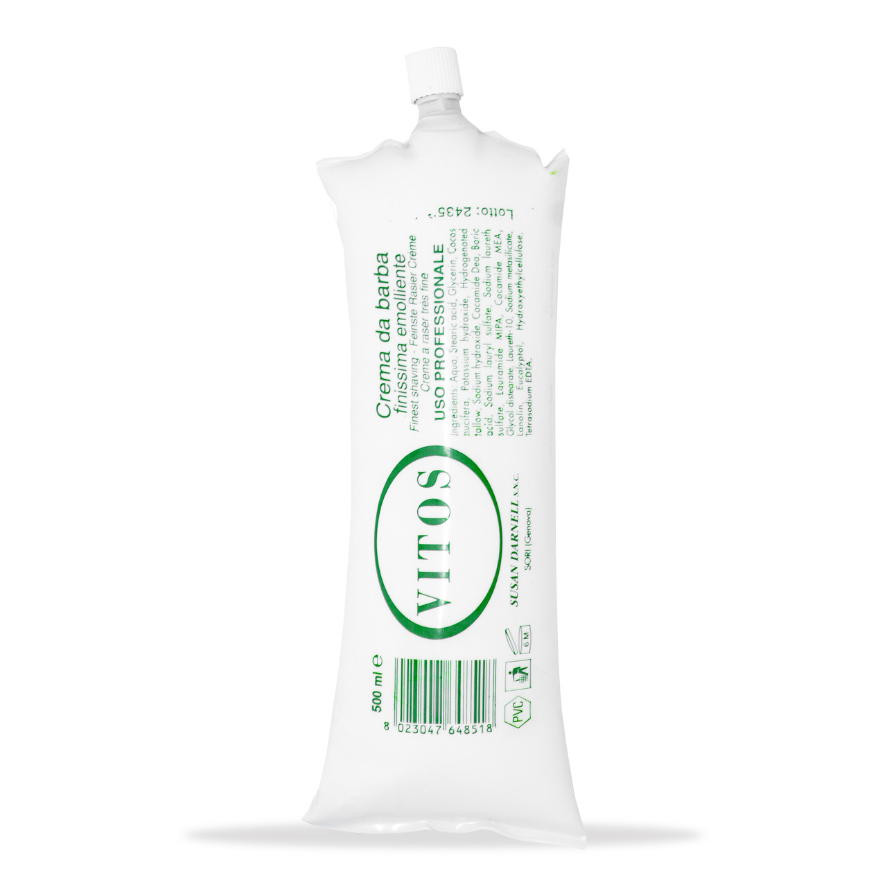 Крем для гоління евкаліпт Vitos Shaving Cream 500мл