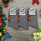 Шкарпетки чоловічі махрові середні новорічні GRAND 27-29р сірі, фото 9