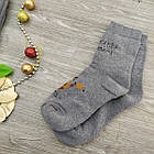 Шкарпетки чоловічі махрові середні новорічні GRAND 27-29р сірі, фото 10