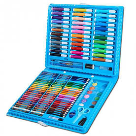 Дитячий набір для малювання Art Set на 150 предметів, для хлопчика, Блакитний