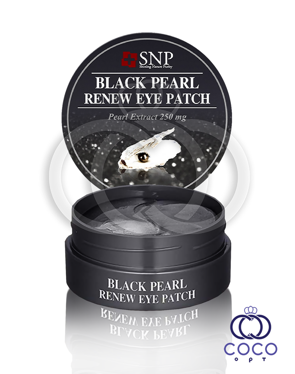 Патчі гідрогелеві SN Black Pearl Renew Eye Patch з екстрактом чорного перлів, фото 1