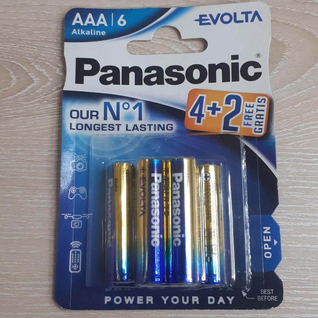 Батарейка PANASONIC EVOLTA AAA/LR03 (6шт)