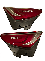 Пластик кришка Бардачка (Alpha) лава + права к-кт Червоний