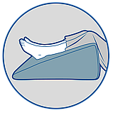 Подушка ортопедична Клин при рефлюксі 64*58*29*58 см j2540 Олві Україна, фото 7