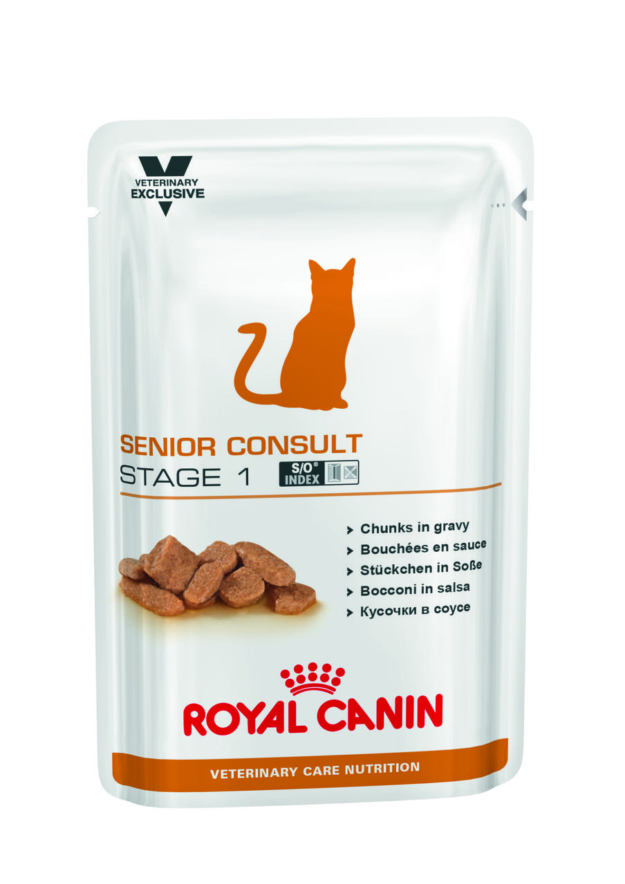 Корм Royal Canin SENIOR CONSULT STAGE 1 Pouches Роял Канин Сенйор Консалт Стейдж 1 пауч - фото 1 - id-p1321308460