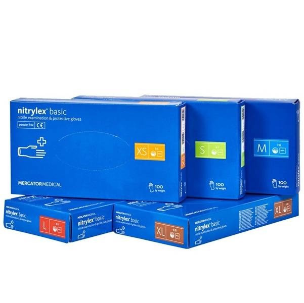 NITRYLEX BASIC одноразові рукавички нітрилові XS, 200 шт