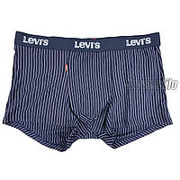 Чоловічі труси Levis преміум якості, колір білий в синю смужку