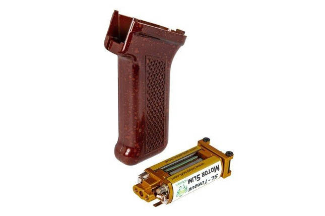 Пістолетна рукоятка Slim + мотор SL-Torque для приводів типу АК - Бакеліт [LCT] (для страйкболу), фото 1