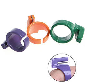 Кільце з ножем для обрізання нитки колір Асорті