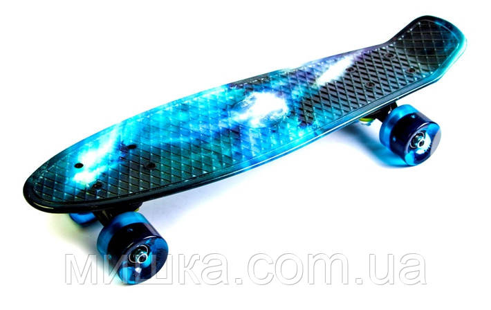 Пенниборд "Galaxy" 22" Світяться колеса., фото 1