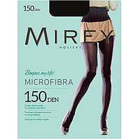 Щільні матові колготки з мікрофібри Mirey MICROFIBRA 150 Den No5 XL nero чорні ЛЖЗ-120471