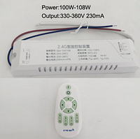 №72 Драйвер + пульт Driver 100-108Wx2 DC330-360V 230mA (1x3pin три режима)