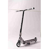Самокат трюковий Best Scooter 93215 Білий Принт з пегами, фото 2